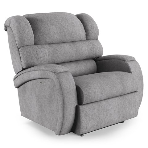 Poltrona do Papai Reclinável Napoli Power Touch Massagem Linho Cinza Fh1 - D'Rossi