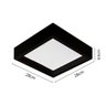 Painel Led Sobrepor Recuado 24w Preto 3000k Preto Nordecor Kais - 4