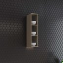 Ver imagem 1 de Armário Aéreo Nicho de Cozinha Lora 20cm MDF Fosco Bege Casa 812
