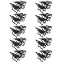Ver imagem 1 de Kit 10 Jogos de Mesa com 4 Cadeiras de Madeira Dobrável 120x70 Ideal para Bar e Restaurante - Tabaco