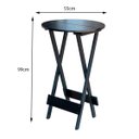 Ver imagem 2 de Mesa De Madeira Bistrô Preto