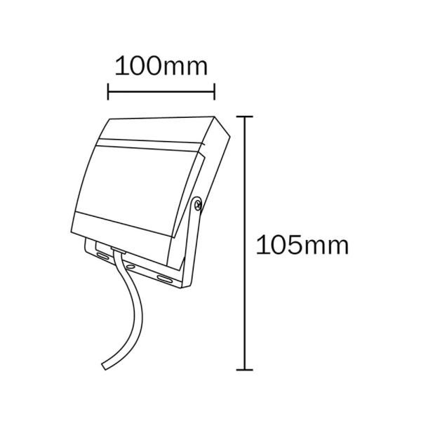 Refletor LED 7,5W Branco Frio 6000k Holofote Bivolt à Prova D'água IP65 - 4