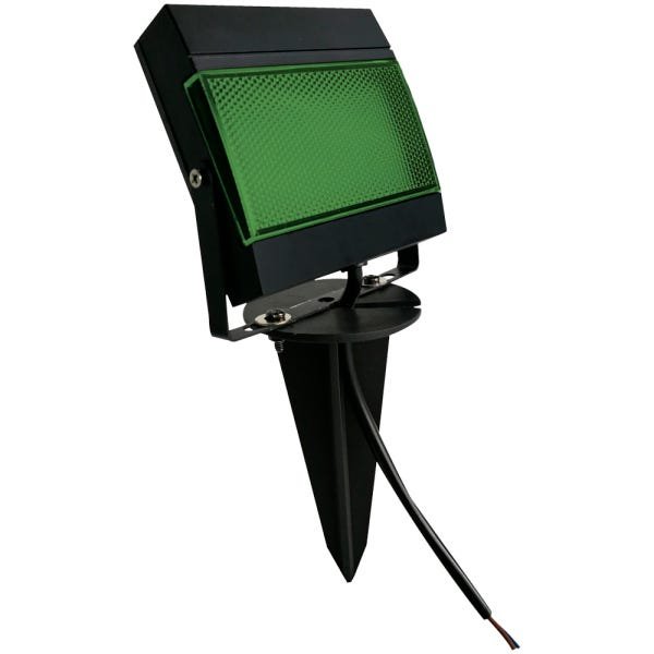 Refletor LED 7,5W Verde Holofote Bivolt com Espeto de Jardim à Prova D'água IP65 - 1