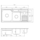 Ver imagem 4 de Cuba Inox C/lixeira E Triturador Debacco 20229 92,5x45x23