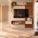 Ver imagem 1 de Home para Sala Painel TV Ripado Rack Suspenso 181cm