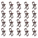 Ver imagem 2 de Kit 10 Jogos de Mesa Bistrô de Madeira com 2 Cadeiras Dobrável Ideal para Bar e Restaurante Imbuia