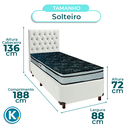 Ver imagem 3 de Kit Cabeceira + Cama Box + Colchão Solteiro D28 Conforto Paropas