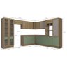 Armário de Cozinha Modulada Completa de Canto 13 Peças 3,39x2,98m 237 Botanic Kappesberg - 4
