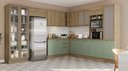Ver imagem 1 de Armário de Cozinha Modulada Completa de Canto 13 Peças 3,39x2,98m 237 Botanic Kappesberg