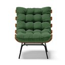 Ver imagem 3 de Poltrona Costela Suede Verde D'Rossi