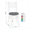 Ver imagem 2 de Conjunto 2 Cadeiras para Sala de Jantar Debrum Preto/Marrom