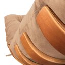 Ver imagem 5 de Poltrona Costela Suede Caramelo Sisal - D'rossi
