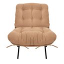 Ver imagem 2 de Poltrona Costela Suede Caramelo Sisal - D'rossi