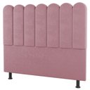 Ver imagem 1 de Cabeceira Cama Box Casal Queen Size Lana 160cm Suede Rosê - Desk Design