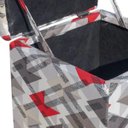 Ver imagem 3 de Puff Decorativo Baú Dani Quadrado Estampado Traçado Vermelho D52 - Black Friday