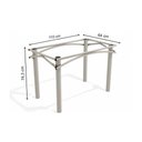 Ver imagem 3 de Mesa para Cozinha Elba com Tampo 1.60cm Niquel Nogueira Kappesberg