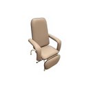 Ver imagem 2 de Poltrona Reclinável Hospitalar Descanso Standard Bege Perfil Preto