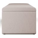 Ver imagem 7 de Calçadeira Recamier Baú para Cama de Casal King Dália 195x50 Cm W01 Linho Cru - Lyam Lyam Decor