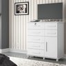 Cômoda com Gaveta com Chave Life Branco - 2