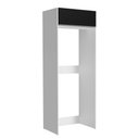 Ver imagem 1 de Porta Geladeira Madesa Glamy 1 Porta Basculante Branco Preto