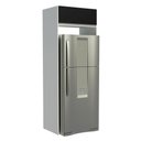 Ver imagem 6 de Porta Geladeira Madesa Glamy 1 Porta Basculante Branco Preto