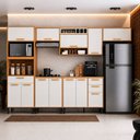 Ver imagem 2 de Cozinha Compacta 6 Peças 12 Portas 3 Gavetas com Tampo Itatiaia Napoles