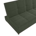 Ver imagem 6 de Sofá Cama Vision 185cm Suede Mescla Verde Kappesberg