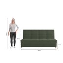 Ver imagem 5 de Sofá Cama Vision 185cm Suede Mescla Verde Kappesberg