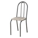 Ver imagem 3 de Kit 4 Cadeiras de Cozinha Califórnia Estampado Rattan Bege Pés de Ferro Preto