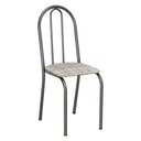 Ver imagem 4 de Kit 4 Cadeiras de Cozinha Califórnia Estampado Rattan Bege Pés de Ferro Preto
