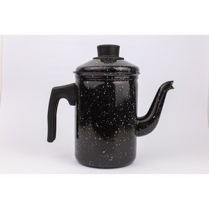 Bule Esmaltado Baquelite Preto 1,3 Litros