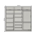 Ver imagem 2 de Guarda Roupa Closet 220cm 3 Portas 100% Mdf Branco