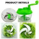 Ver imagem 2 de Triturador Manual com Manivela Processador Legumes Verduras Saladas Cortador Alimentos Separador de