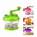 Ver imagem 4 de Triturador Manual com Manivela Processador Legumes Verduras Saladas Cortador Alimentos Separador de