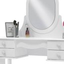 Ver imagem 3 de Penteadeira com Espelho Modulado Princesa Branco
