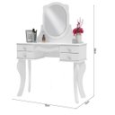 Ver imagem 4 de Penteadeira com Espelho Modulado Princesa Branco