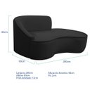 Ver imagem 5 de Kit Divã Recamier Orgânico Marrocos 200cm Lado Direito e 2 Poltronas Amore Bouclé