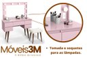 Ver imagem 3 de Penteadeira Camarim Retro com Baqueta Strass Rosa