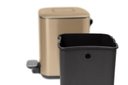Ver imagem 7 de Lixeira Pedal Retangular c/porta sachet - 12L Preta / Verde - Preto