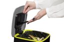 Ver imagem 4 de Lixeira Pedal Retangular c/porta sachet - 12L Preta / Verde - Preto
