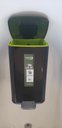 Ver imagem 2 de Lixeira Pedal Retangular c/porta sachet - 12L Preta / Verde - Preto