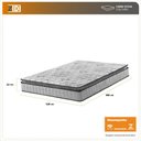 Ver imagem 4 de Colchão Viúva Hanover One Ortopédico Espuma D33 Pillow Top Cinza