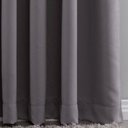 Ver imagem 2 de Cortina Tecido Blackout Grafite 280x170cm para Varão