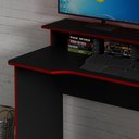 Ver imagem 3 de Mesa Para Computador Notebook Gamer ME4153 Preto/Vermelho - Tecno Mobili