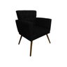 Poltrona Decorativa Dalia Gran Decor - Preto - 1