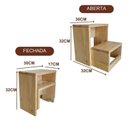Ver imagem 2 de Escada de Madeira 2 Degraus Dobrável