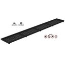 Ver imagem 3 de Ralo Linear 15x100 Grelha Alumínio Anodizado Preto