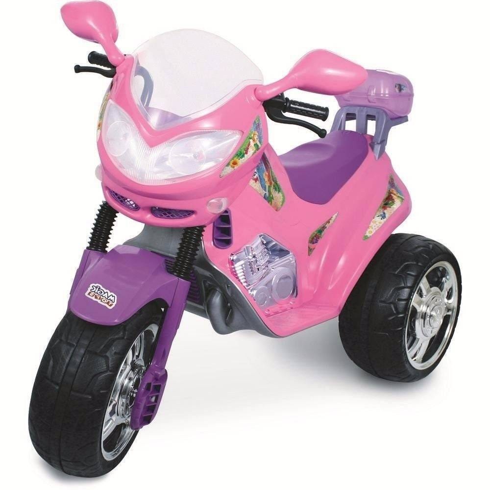 Moto Infantil Fada 6V Rosa/Lilás 1210L - Magic Toys