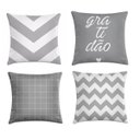 Ver imagem 1 de Kit 4 Capas Almofadas Geométricas Love