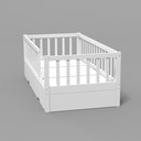 Ver imagem 3 de Cama Montessoriana Cercado Solteiro C/ Auxiliar